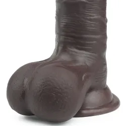 LoveToy SlidingSkin Gode Sliding Skin 15 x 4.8 cm Marron